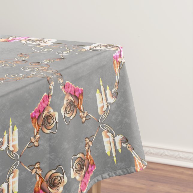 Mantel Velas y flores de estatice en el 16° aniversario d (In Situ)