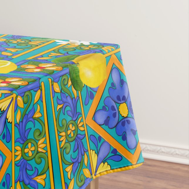 Mantel Verano, baldosas sicilianas, cítricos, naranjas, m (In Situ)