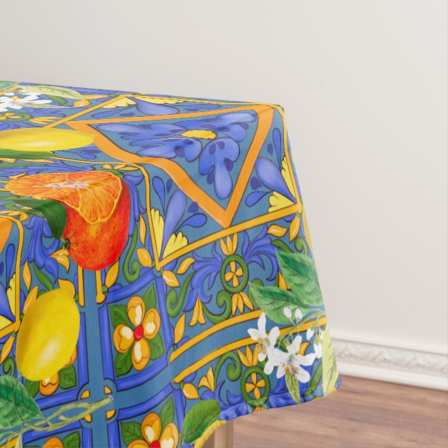Mantel Verano, baldosas sicilianas, cítricos, naranjas, m (In Situ)