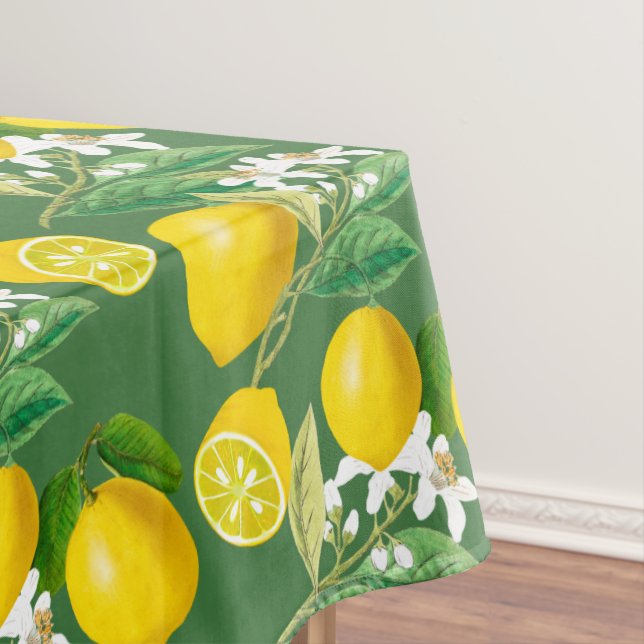 Mantel Verano, cítricos, florido estilo mediterráneo ,lim (In Situ)