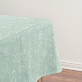 Mantel Verano de conchas marinas costeras boho náuticas M