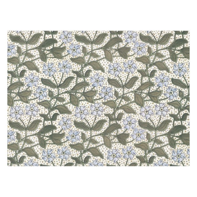 Mantel Verano Periwinkle Bonito Flor Elegante Floral (Frente (Horizontal))