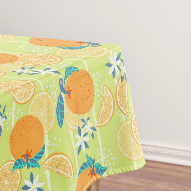 Mantel Verano verde naranja (In Situ)
