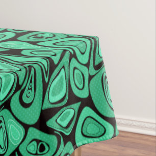 Mantel Verde, abstracto, retro