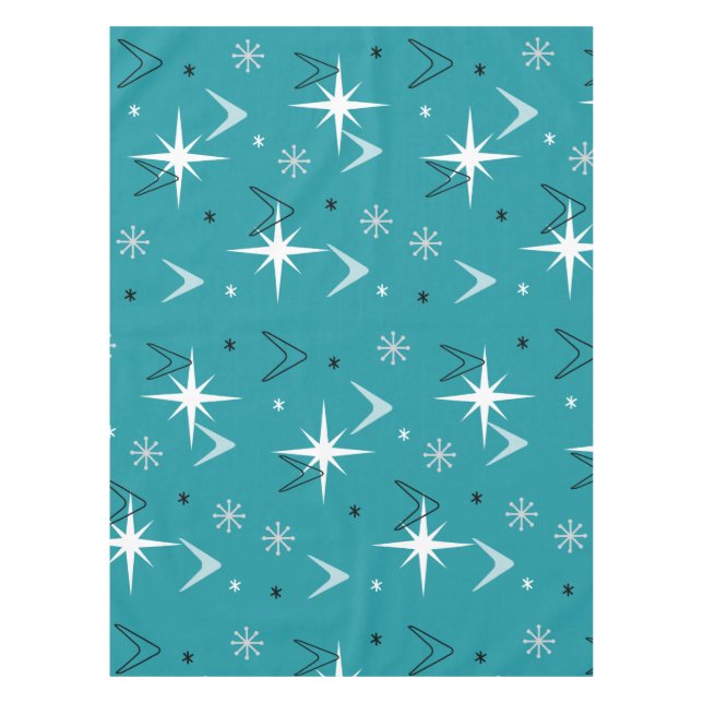 Mantel Verde azuladas estrellas de Boomerangs de los años (Anverso)