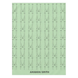 Mantel Verde suave, personalizado, árboles de coco de sil