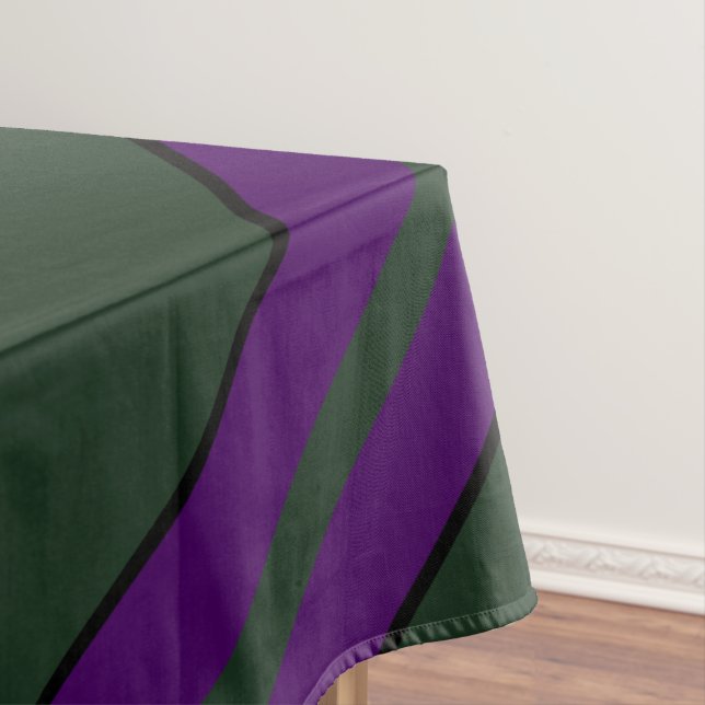 Mantel Verde y morado atormentado con estriado de estaño (In Situ)