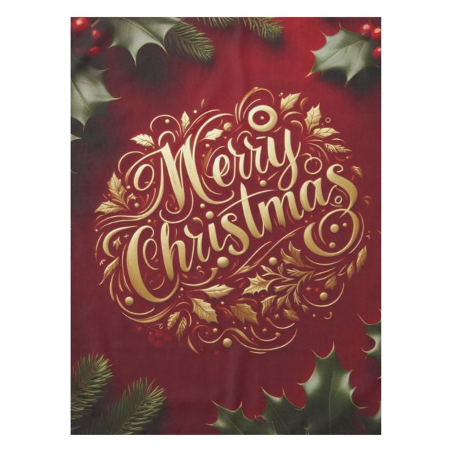 Mantel Verdor navideño (Anverso)