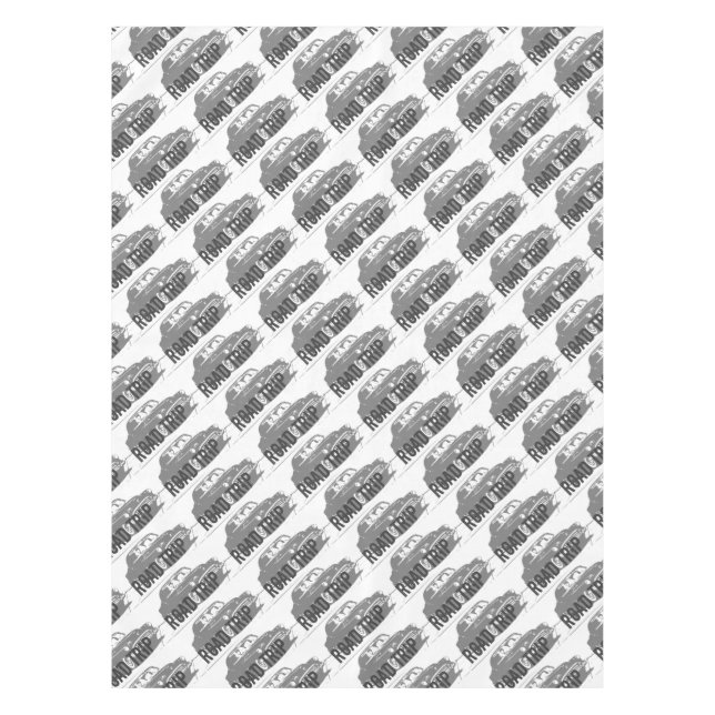 Mantel Viaje por carretera Coche vintage (Anverso)