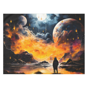 Mantel Viajero Astronauta Horizonte Cósmico Viaje