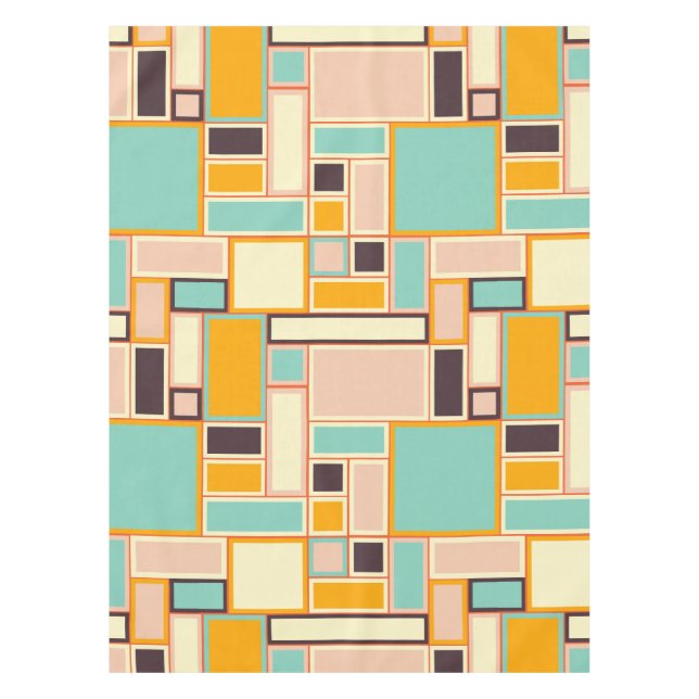 Mantel Vibrant abstract pattern with rectangles (Anverso)