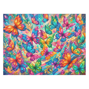 Mantel Vibrante paisaje de ensueño de mariposas – Boho tr