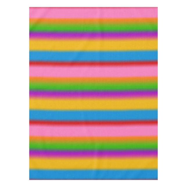 Mantel Vibrantes rayas de gradiente de arcoíris multicolo (Anverso)