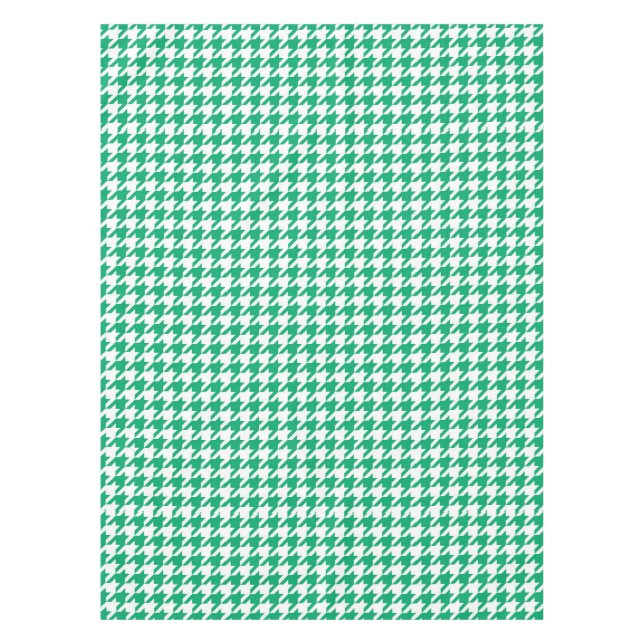 Mantel Vichy Verde y Blanco con Pata de Perdiz (Anverso)