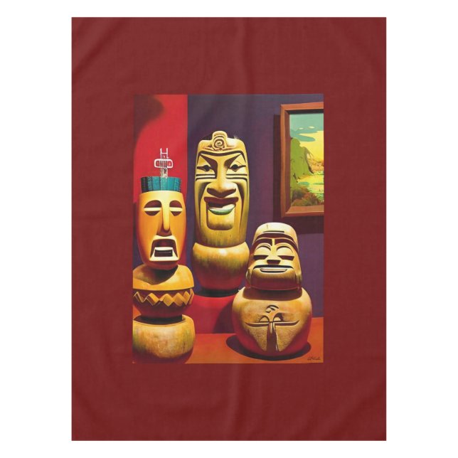 Mantel Vida cubierta de Tiki, Ken Gage Art (Anverso)