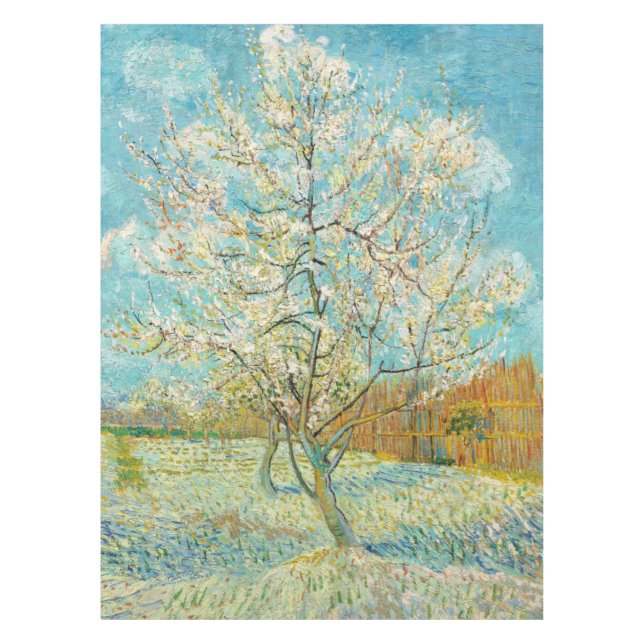 Mantel Vincent van Gogh - Árbol rosa en flor (Anverso)
