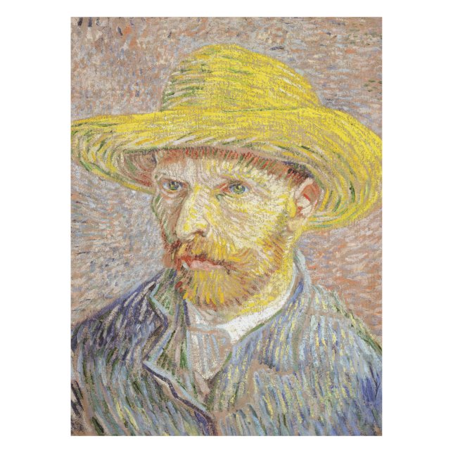 Mantel Vincent van Gogh - Autorretrato con Gorra de paja (Anverso)