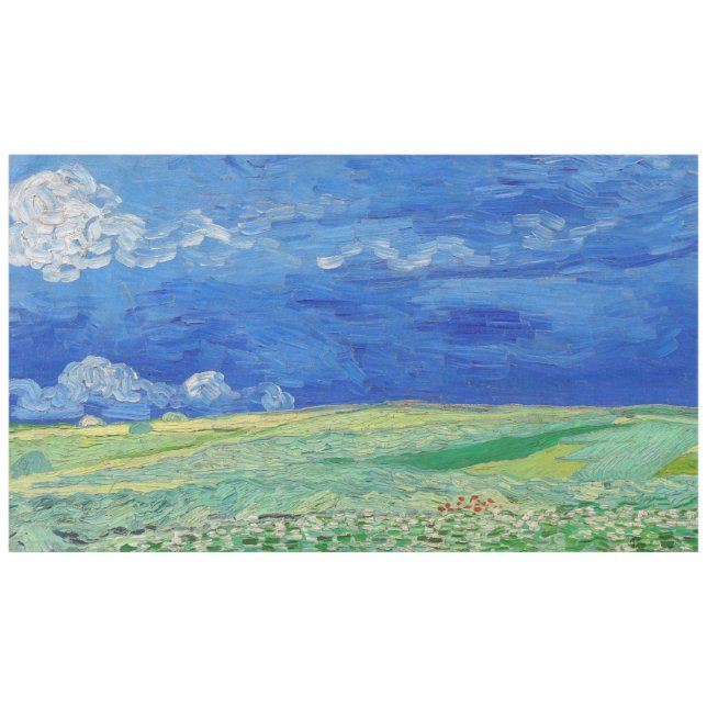 Mantel Vincent van Gogh - Campos de llanura bajo el tronc (Frente (Horizontal))