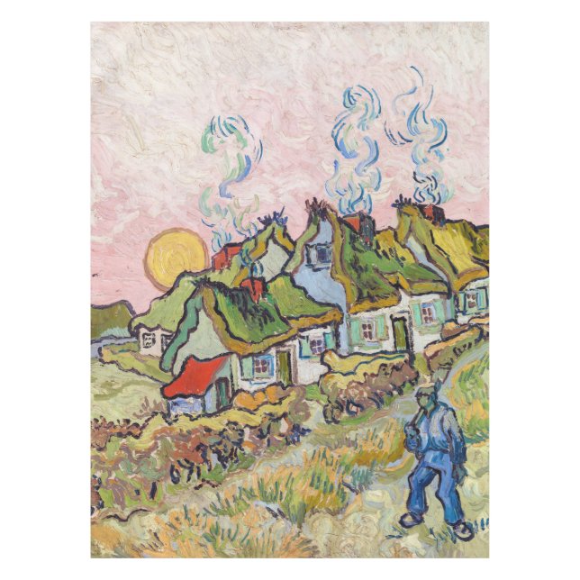 Mantel Vincent van Gogh - Casas y Figura (Anverso)