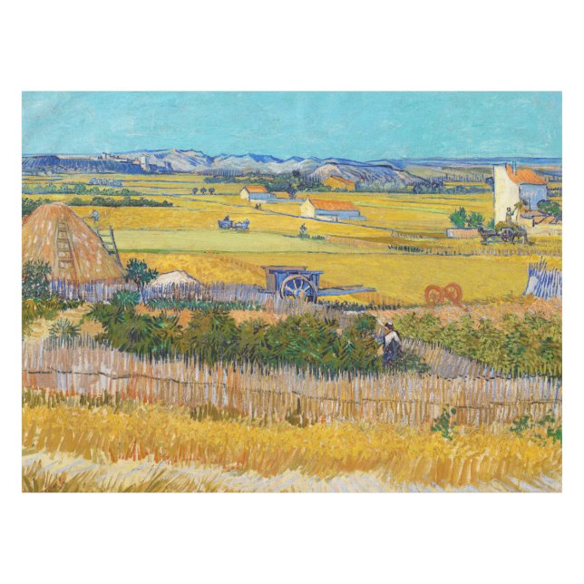 Mantel Vincent van Gogh - Cosecha en La Crau (Frente (Horizontal))