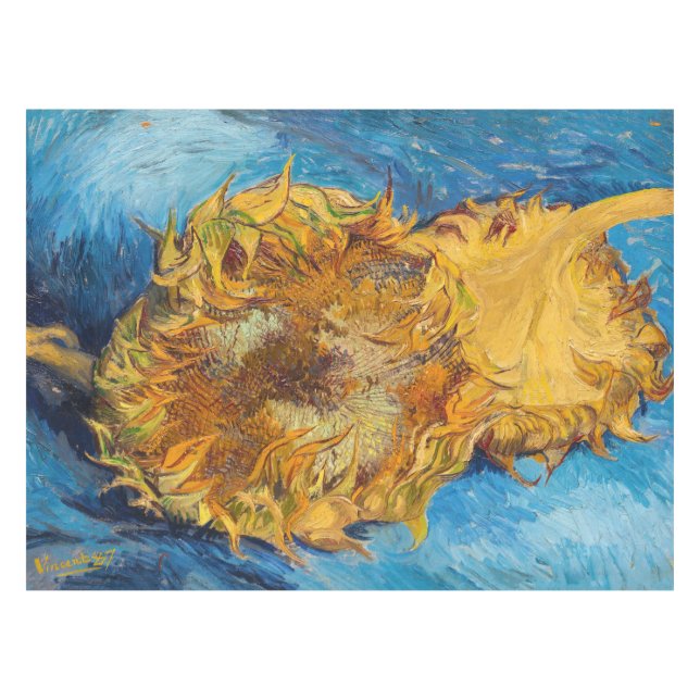 Mantel Vincent van Gogh - Dos girasoles cortados (Frente (Horizontal))