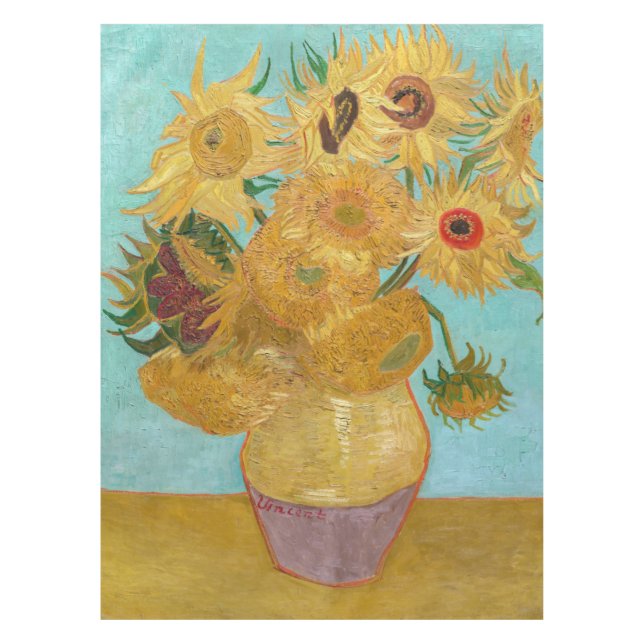 Mantel Vincent Van Gogh - Jarrón con doce girasoles (Anverso)