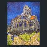 Mantel Vincent van Gogh - La Iglesia de Auvers<br><div class="desc">Iglesia de Auvers / l'Eglise à Auvers-sur-oise por Vincent Van Gogh en 1890</div>