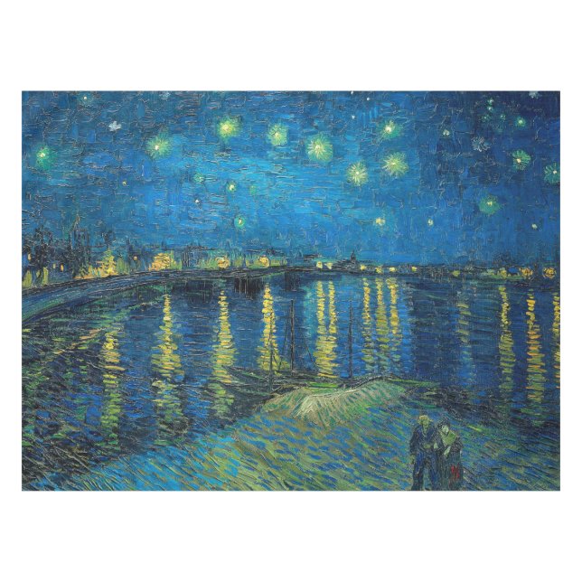 Mantel Vincent Van Gogh Noche estrellada sobre el Ródano (Frente (Horizontal))