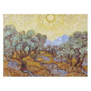 Mantel Vincent van Gogh - Olivos, cielo amarillo y sol