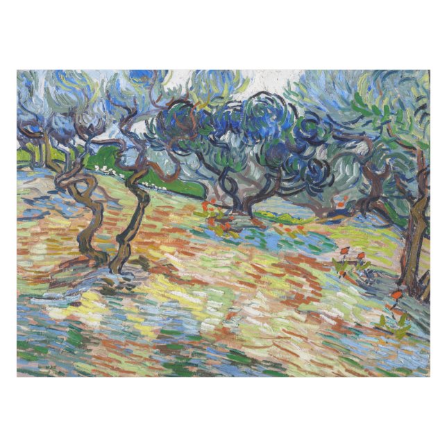 Mantel Vincent van Gogh - Olivos: Cielo azul brillante (Frente (Horizontal))