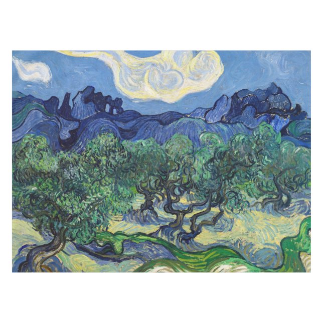 Mantel Vincent van Gogh - Olivos con los Alpilles (Frente (Horizontal))