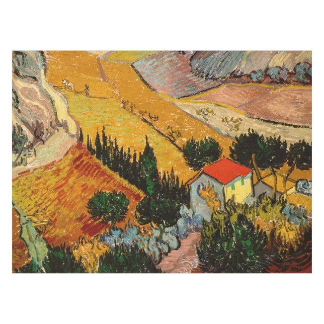 Mantel Vincent van Gogh - Paisaje, Casa y Payaso (Frente (Horizontal))