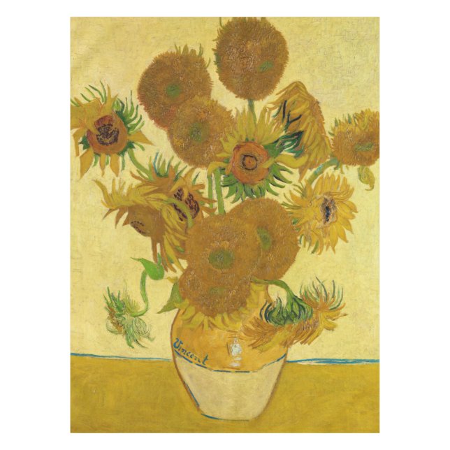 Mantel Vincent van Gogh - Vase con quince girasoles (Anverso)
