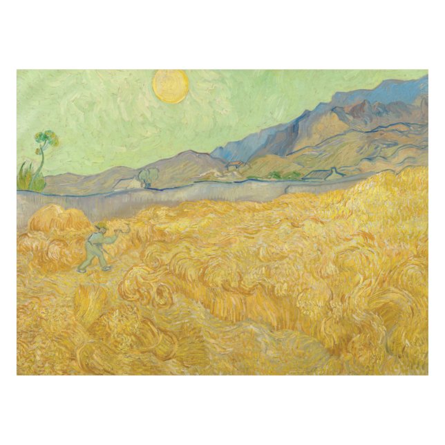 Mantel Vincent van Gogh - Wheatfield con un pañal (Frente (Horizontal))