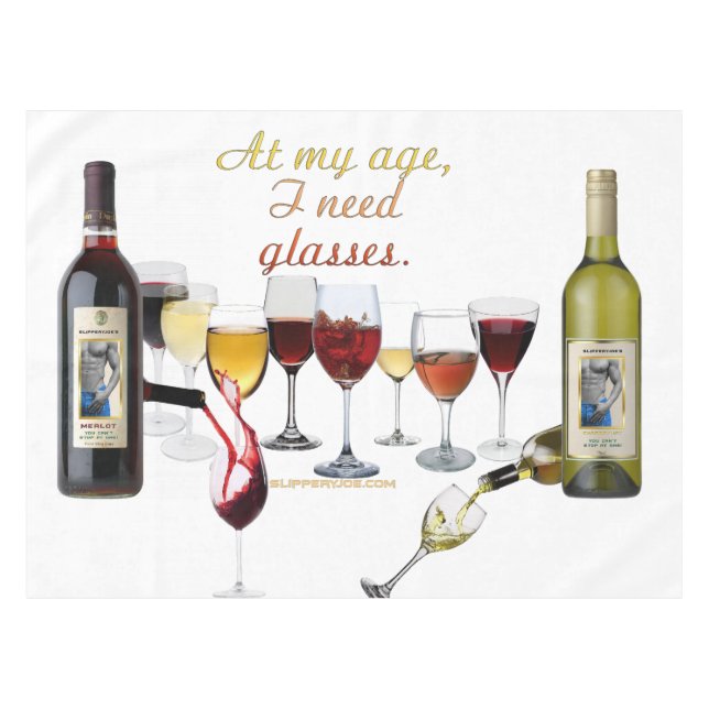 Mantel Vino de SlipperyJoe's Wine Glasses vino fermentado (Frente (Horizontal))