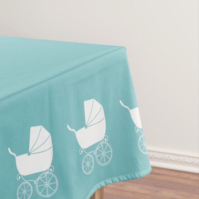 Mantel Vintage Carrie Baby Shower Cute Blue Boy (In Situ)