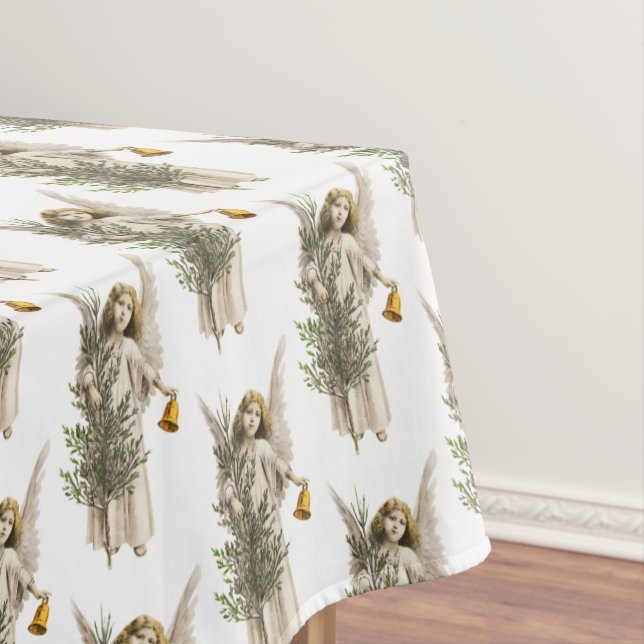 Mantel Vintage Christmas Angel & Tree Holiday (In Situ)