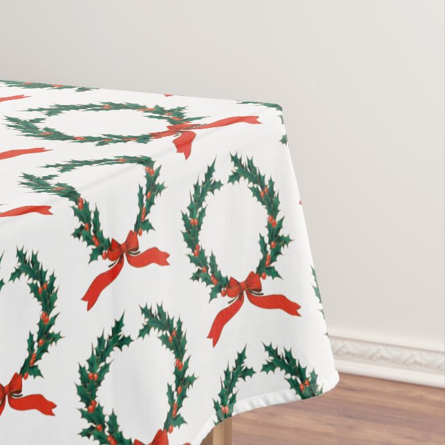 Mantel Vintage Christmas Berry Wreath Holiday (In Situ)