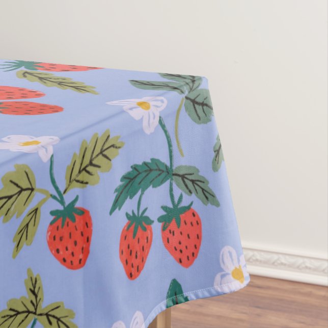 Mantel Vintage Cottagecore Strawberry Pattern (In Situ)