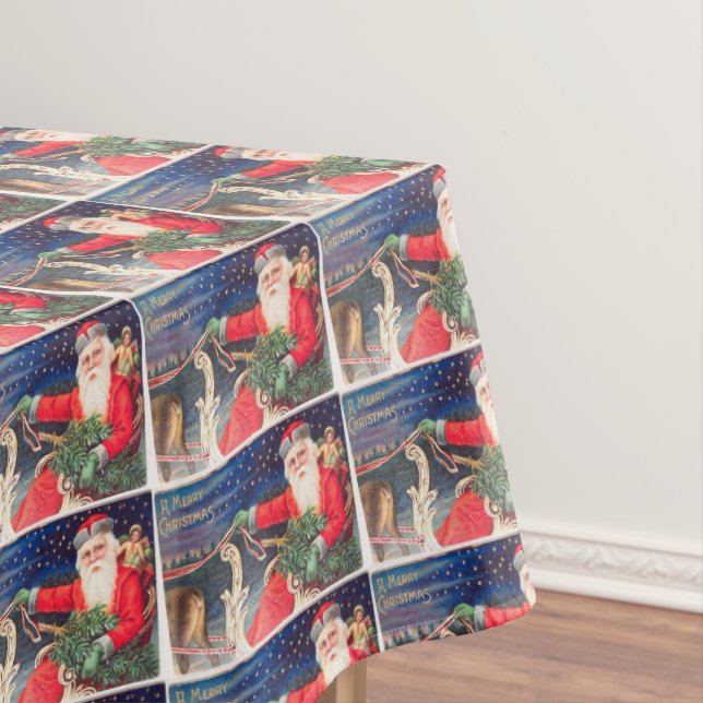 Mantel Vintage de Santa sobre sleigh Thunder_Cove (In Situ)