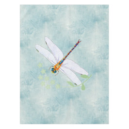 Mantel Vintage Dragonfly on Faded Floral Background
