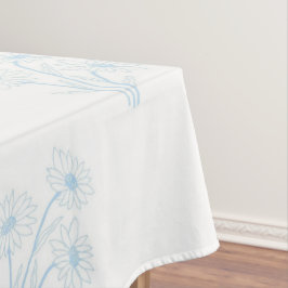 Mantel Vintage Elegant Pastel Blue Floral Pattern Spring