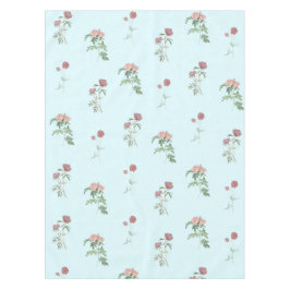 Mantel Vintage Elegant Pastel Blue Floral Pattern Spring