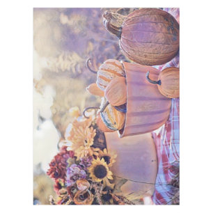 Mantel Vintage Fall calabazas de otoño acuarela