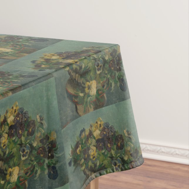 Mantel Vintage Flowers Van Gogh Basket of Pansies (In Situ)