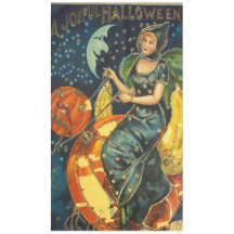 Vintage Halloween Witch Poster