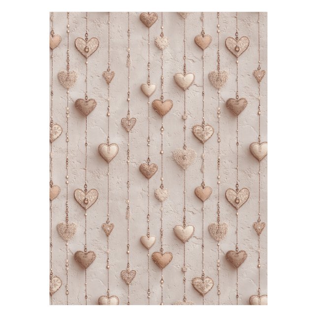 Mantel Vintage Lace Heart Strings (Anverso)