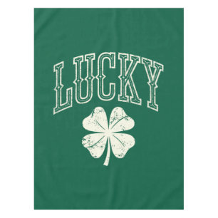 Mantel Vintage Lucky Clover Día de San Patricio