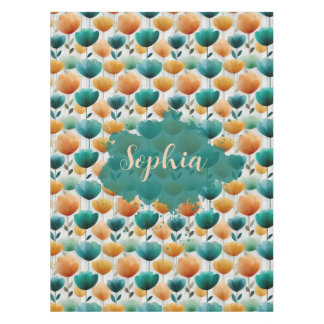 Mantel Vintage Spring Yellow and Green Floral