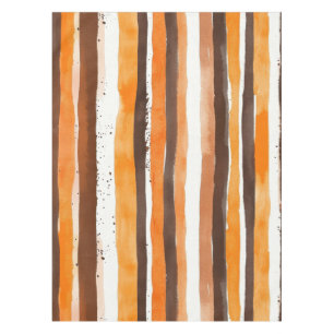 Mantel Vintage Watercolor Striped - Earthy Coffee Tones(5